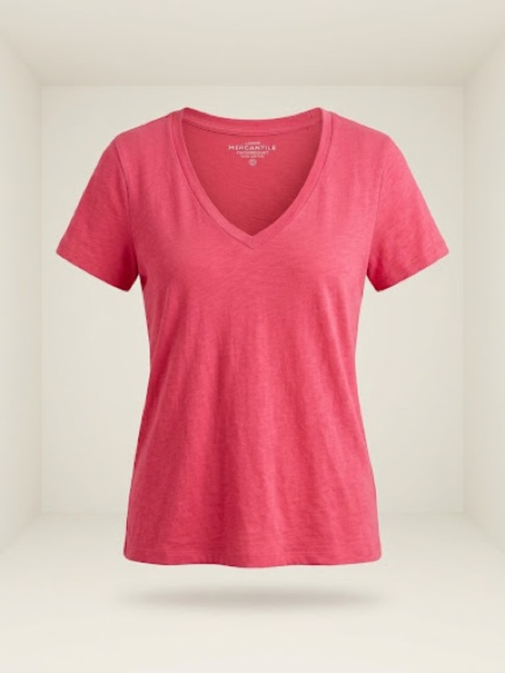 J.Crew Mercantile Featherweight Slub Cotton V-Neck T-Shirt S